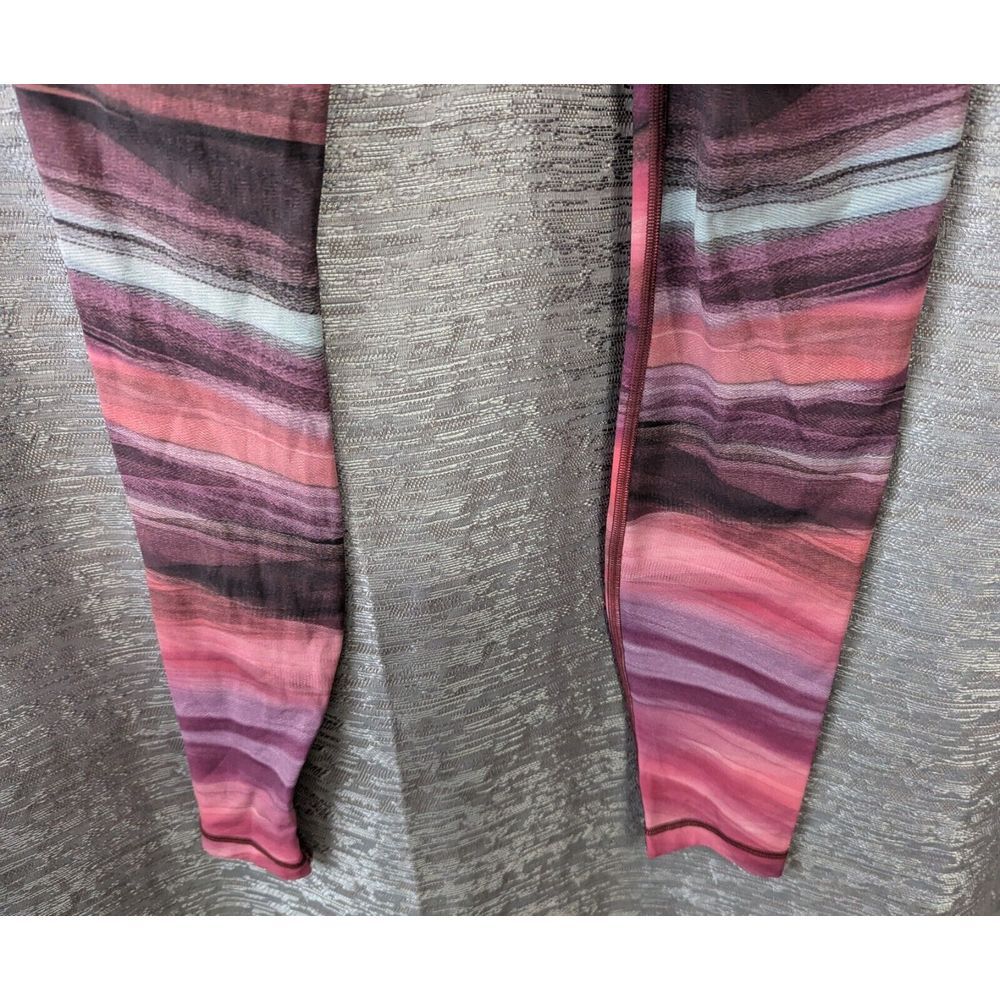 lululemon leggings 6 Multi Color Striped Inside Pocket - Picture 12 of 15